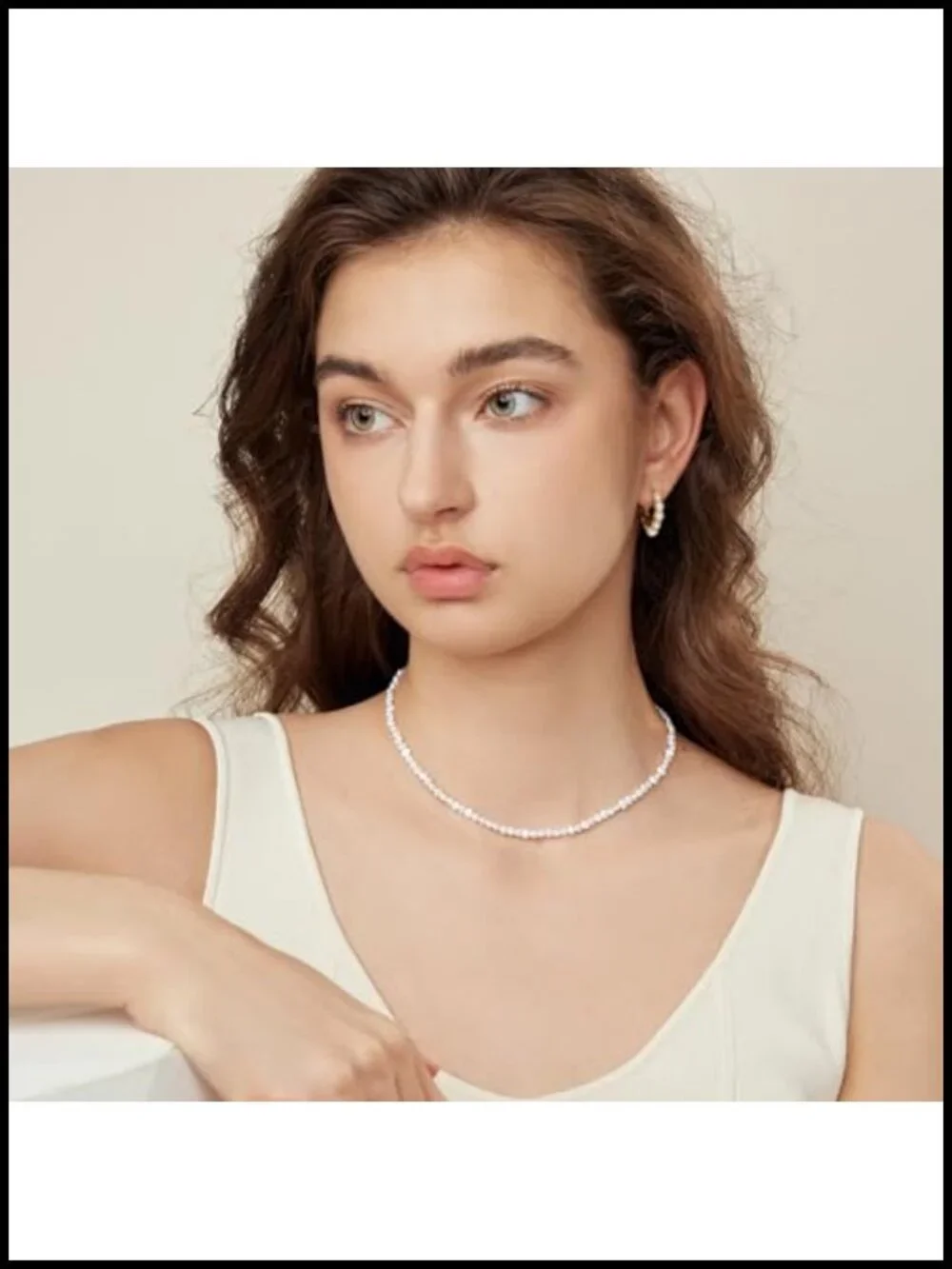 Pearl Hoop Earrings for Women 18K Gold Plated Hypoallergenic Sterling Silver